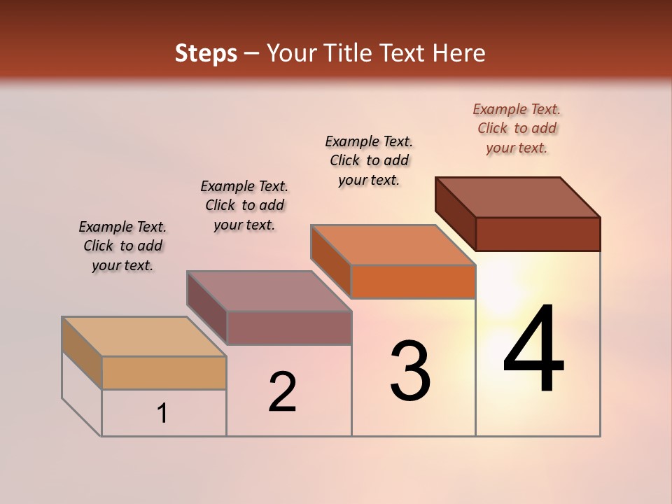 The Sun Is Shining Brightly In The Sky PowerPoint Template