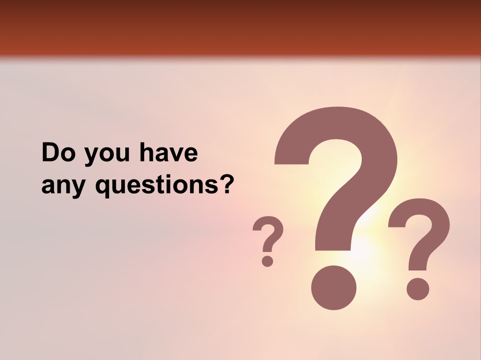 The Sun Is Shining Brightly In The Sky PowerPoint Template