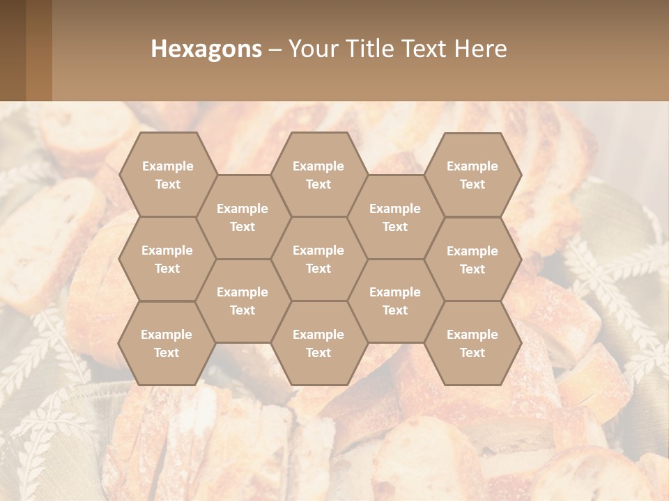 A Plate Full Of Bread On A Table PowerPoint Template