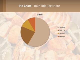 A Plate Full Of Bread On A Table PowerPoint Template