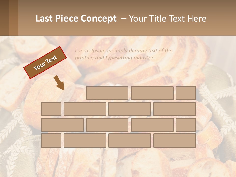 A Plate Full Of Bread On A Table PowerPoint Template