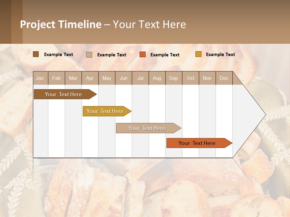 A Plate Full Of Bread On A Table PowerPoint Template