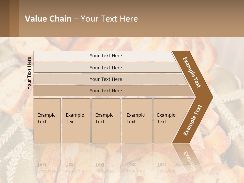 A Plate Full Of Bread On A Table PowerPoint Template