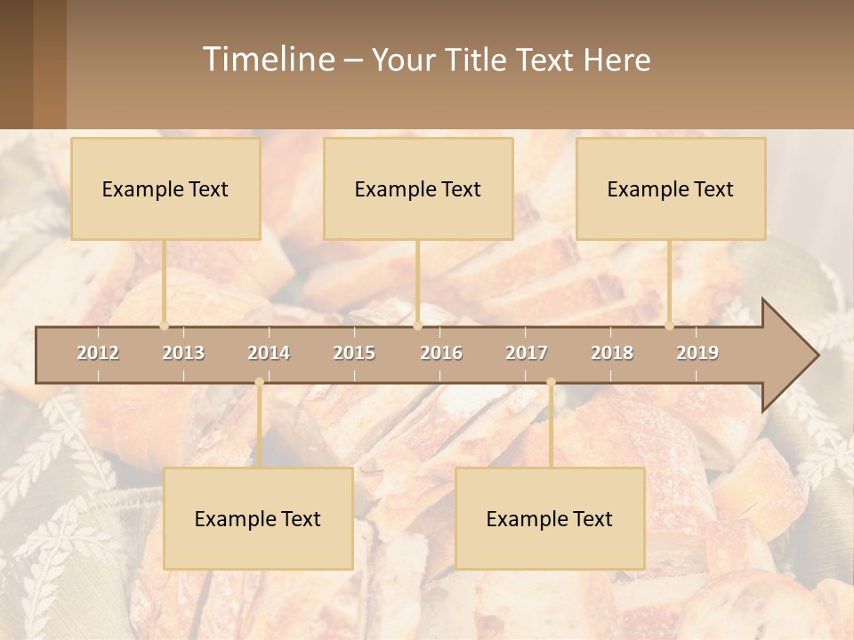 A Plate Full Of Bread On A Table PowerPoint Template