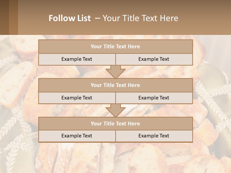 A Plate Full Of Bread On A Table PowerPoint Template