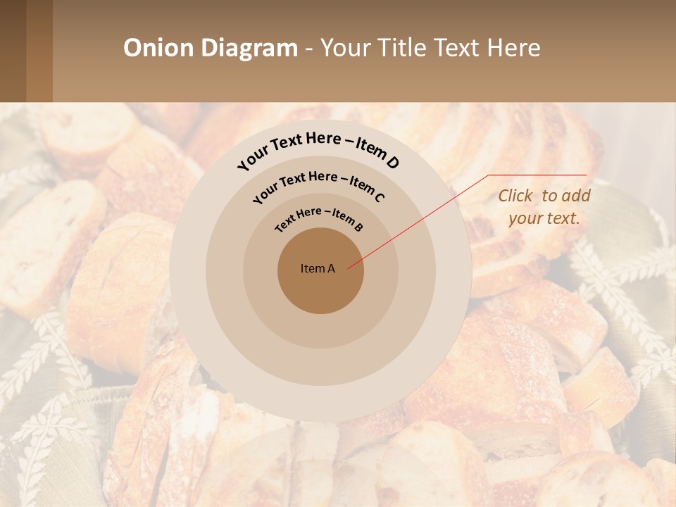 A Plate Full Of Bread On A Table PowerPoint Template