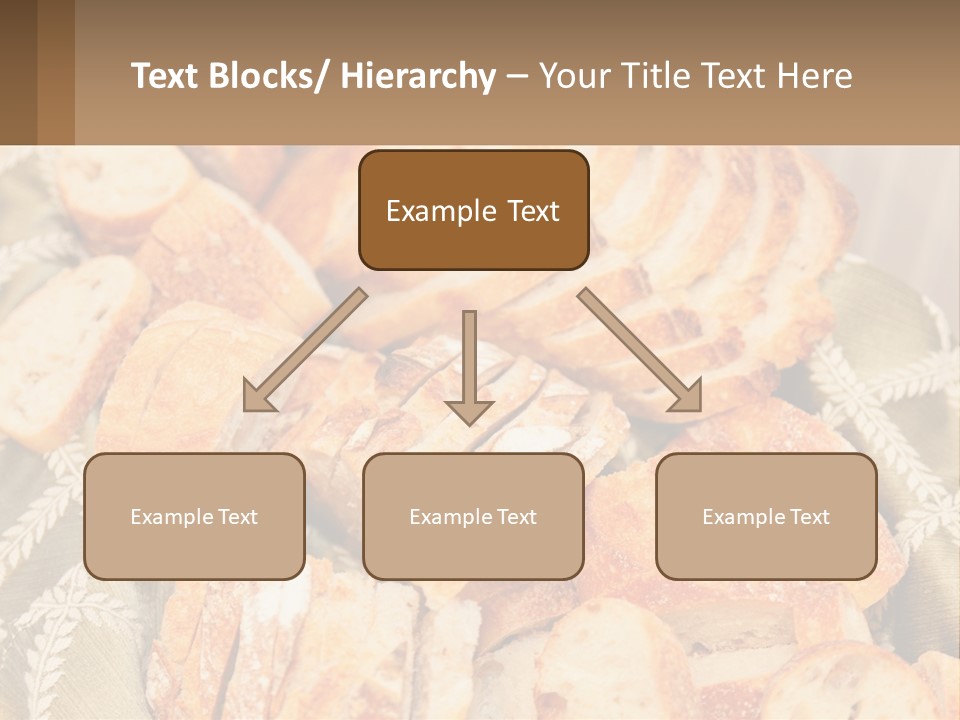 A Plate Full Of Bread On A Table PowerPoint Template