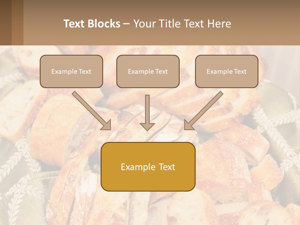 A Plate Full Of Bread On A Table PowerPoint Template
