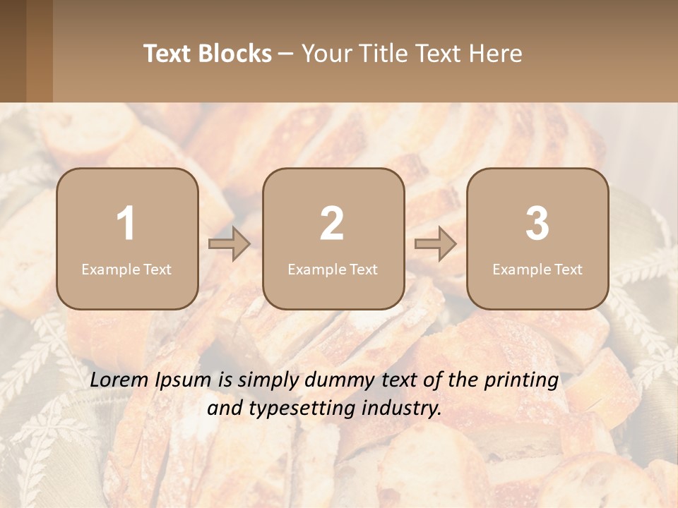 A Plate Full Of Bread On A Table PowerPoint Template