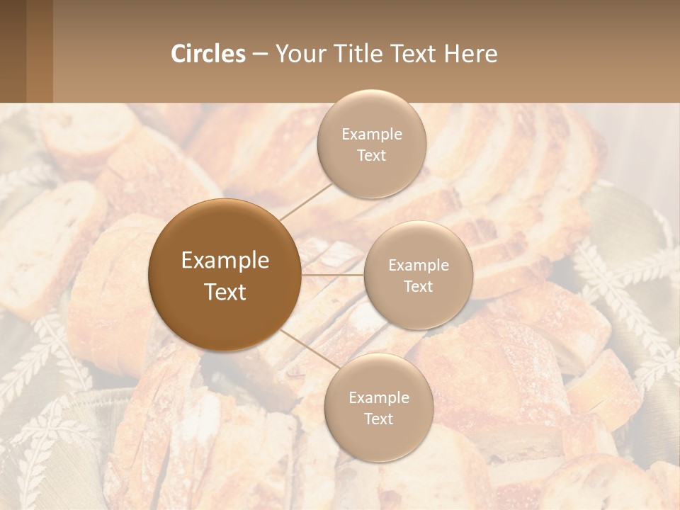 A Plate Full Of Bread On A Table PowerPoint Template