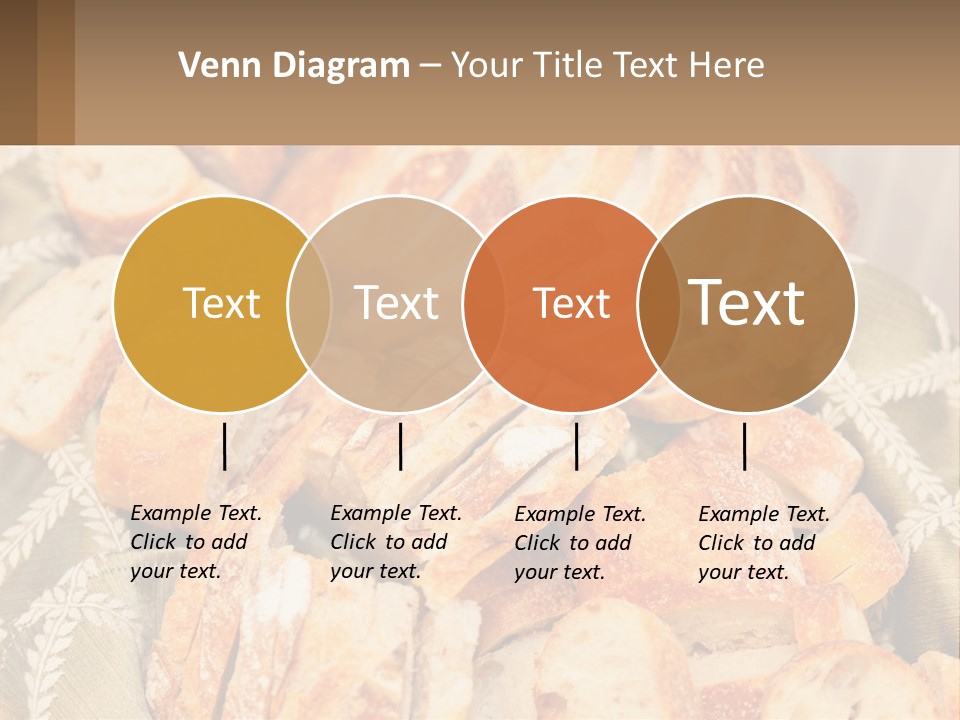 A Plate Full Of Bread On A Table PowerPoint Template