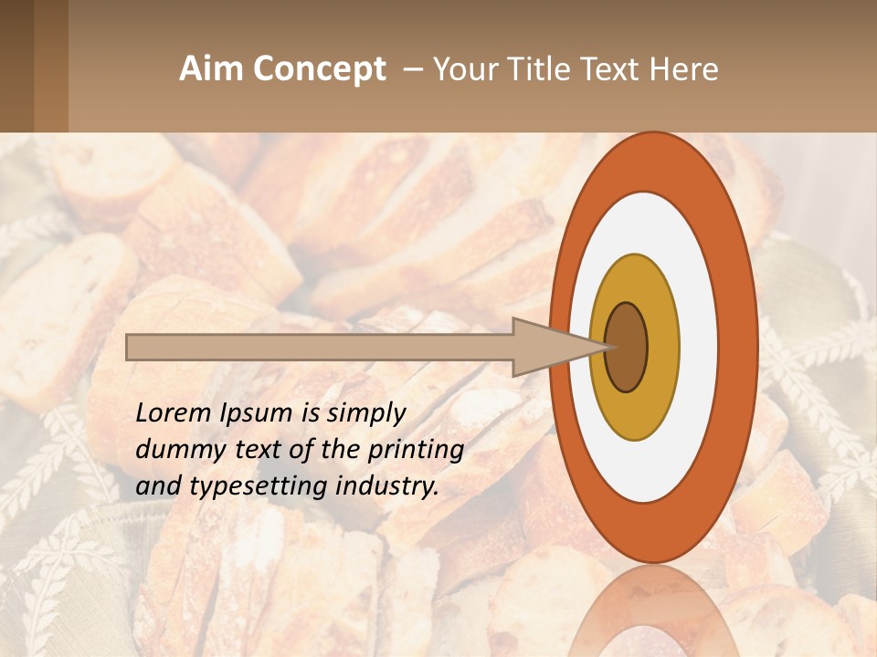 A Plate Full Of Bread On A Table PowerPoint Template