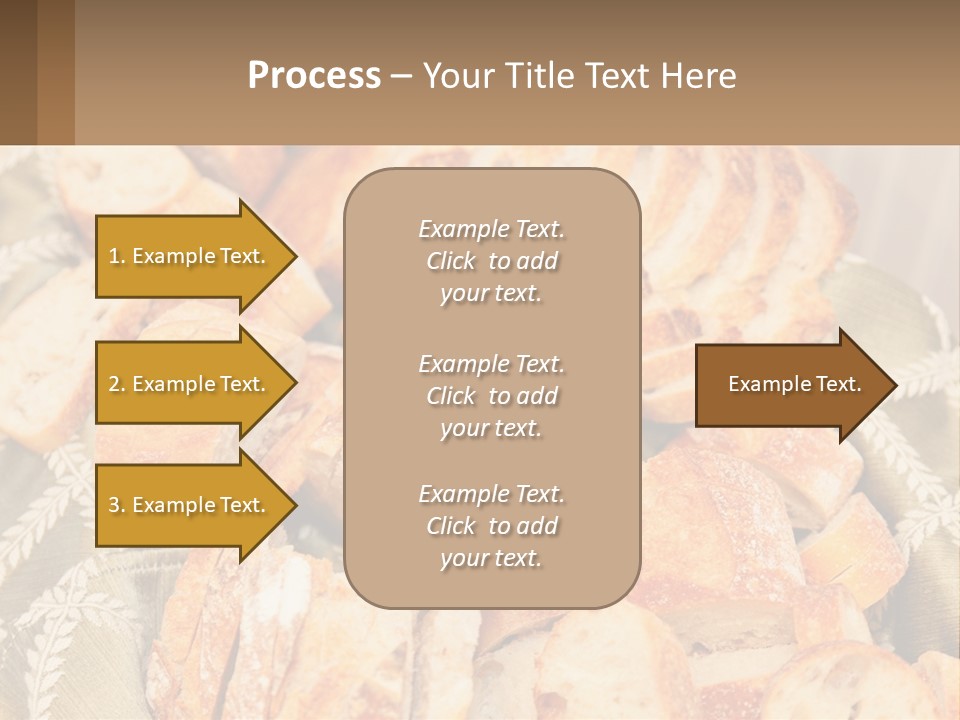 A Plate Full Of Bread On A Table PowerPoint Template