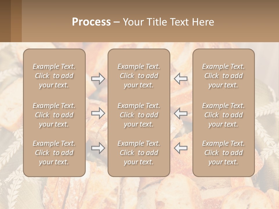 A Plate Full Of Bread On A Table PowerPoint Template