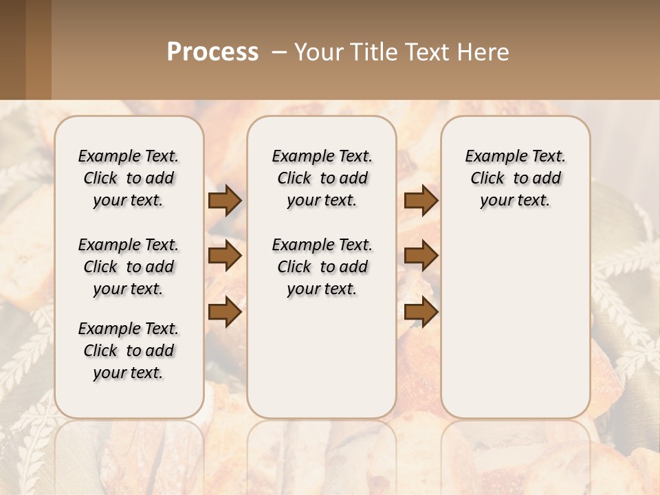 A Plate Full Of Bread On A Table PowerPoint Template