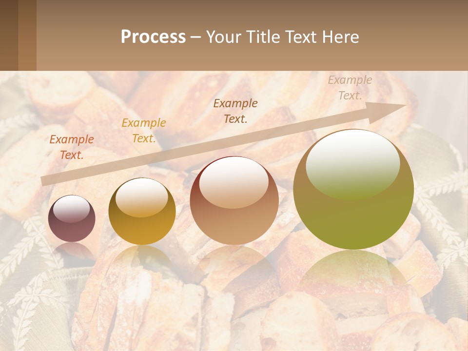 A Plate Full Of Bread On A Table PowerPoint Template
