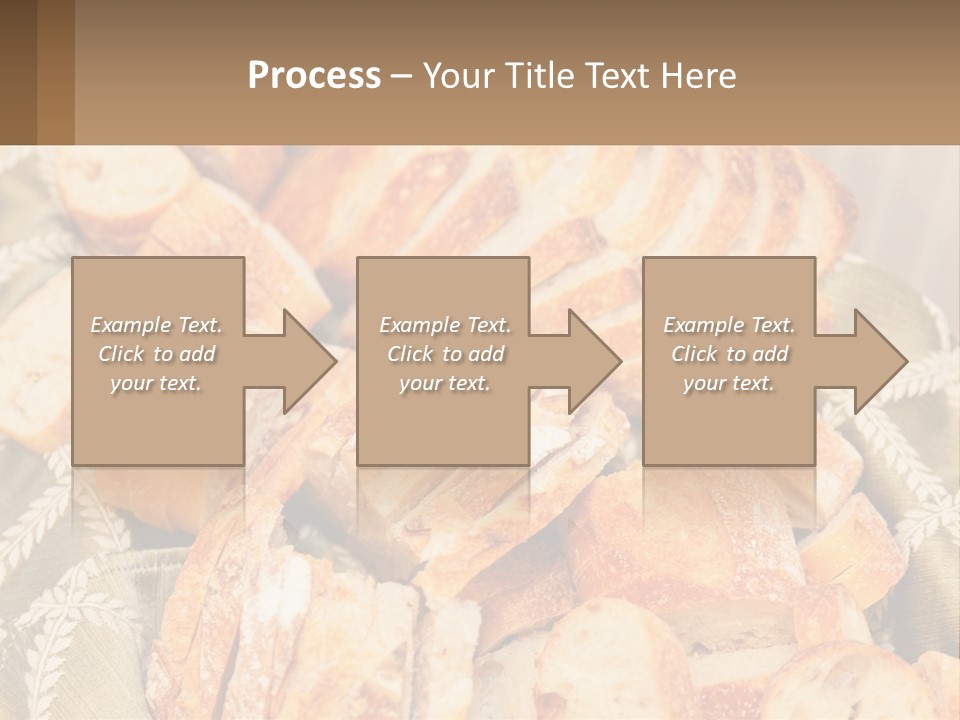 A Plate Full Of Bread On A Table PowerPoint Template
