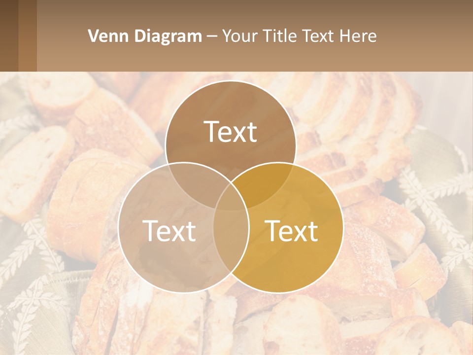 A Plate Full Of Bread On A Table PowerPoint Template