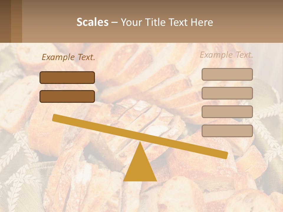 A Plate Full Of Bread On A Table PowerPoint Template