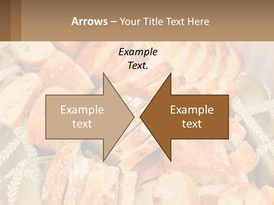 A Plate Full Of Bread On A Table PowerPoint Template