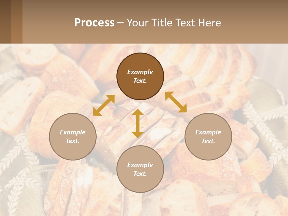 A Plate Full Of Bread On A Table PowerPoint Template