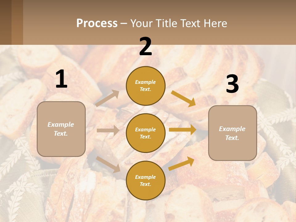 A Plate Full Of Bread On A Table PowerPoint Template