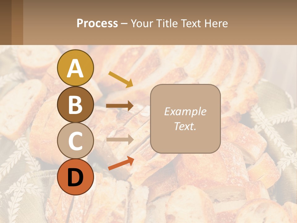 A Plate Full Of Bread On A Table PowerPoint Template