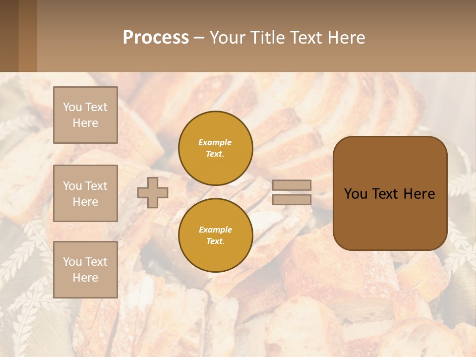 A Plate Full Of Bread On A Table PowerPoint Template