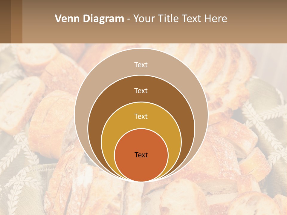A Plate Full Of Bread On A Table PowerPoint Template