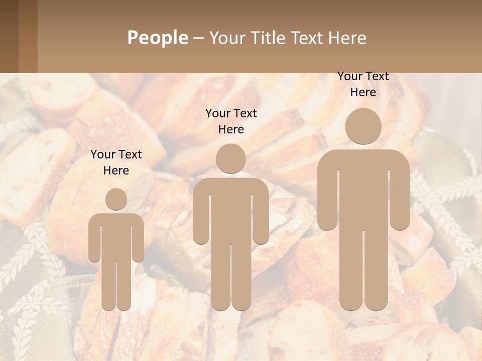 A Plate Full Of Bread On A Table PowerPoint Template