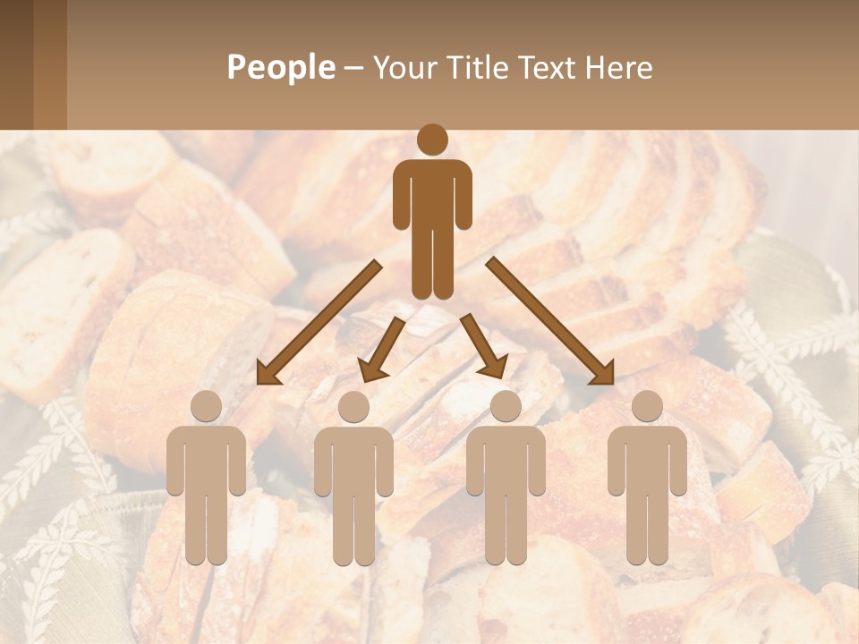 A Plate Full Of Bread On A Table PowerPoint Template