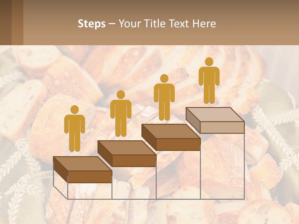 A Plate Full Of Bread On A Table PowerPoint Template
