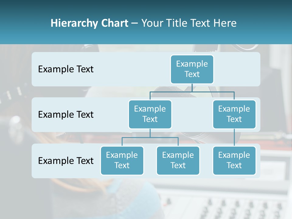 A Woman With Headphones On In Front Of A Microphone PowerPoint Template