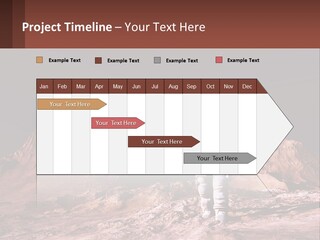 A Man In An Astronaut Suit Walking On A Rocky Surface With Mountains In The Background PowerPoint Template