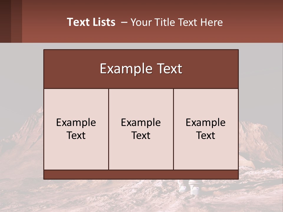 A Man In An Astronaut Suit Walking On A Rocky Surface With Mountains In The Background PowerPoint Template