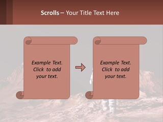 A Man In An Astronaut Suit Walking On A Rocky Surface With Mountains In The Background PowerPoint Template