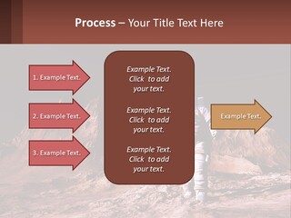 A Man In An Astronaut Suit Walking On A Rocky Surface With Mountains In The Background PowerPoint Template