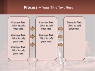 A Man In An Astronaut Suit Walking On A Rocky Surface With Mountains In The Background PowerPoint Template