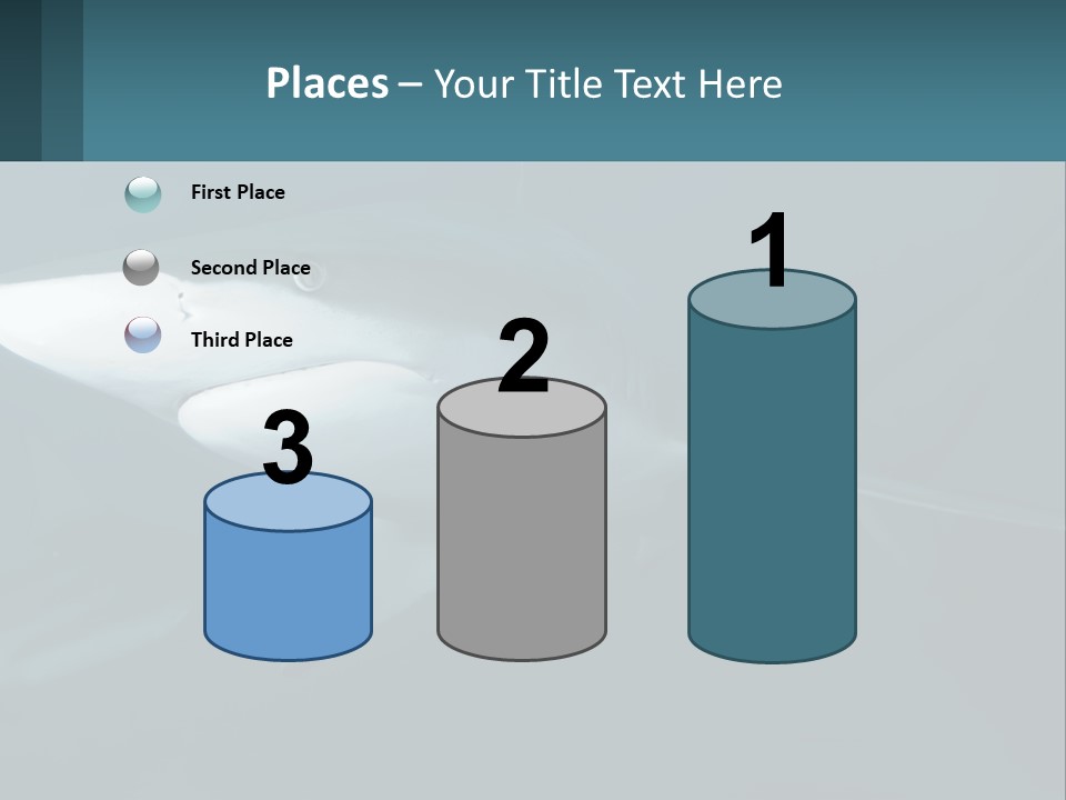 A Shark Is Swimming In The Blue Water PowerPoint Template