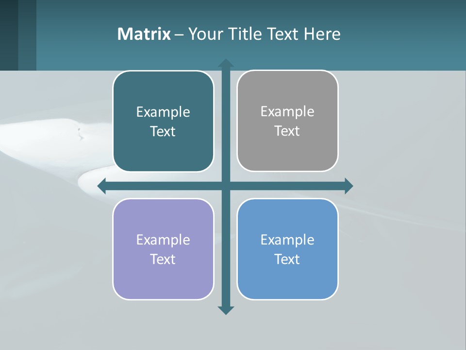 A Shark Is Swimming In The Blue Water PowerPoint Template