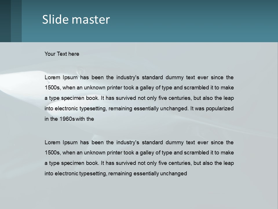 A Shark Is Swimming In The Blue Water PowerPoint Template