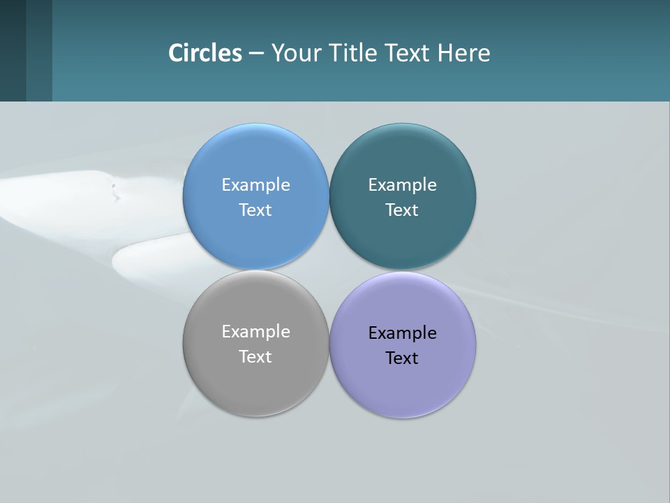 A Shark Is Swimming In The Blue Water PowerPoint Template