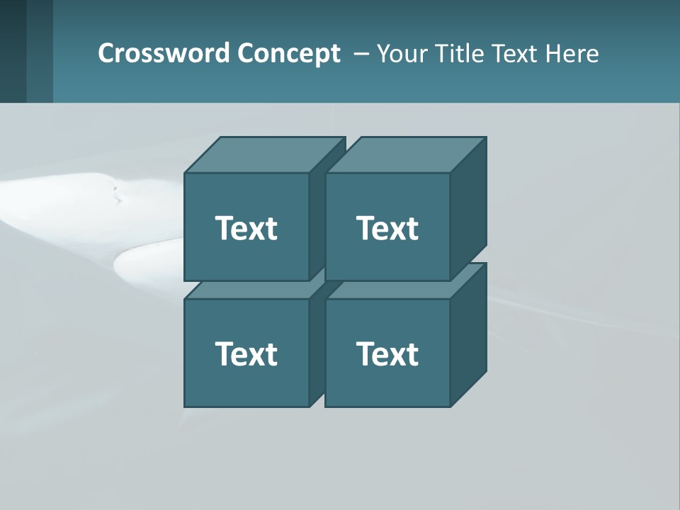 A Shark Is Swimming In The Blue Water PowerPoint Template