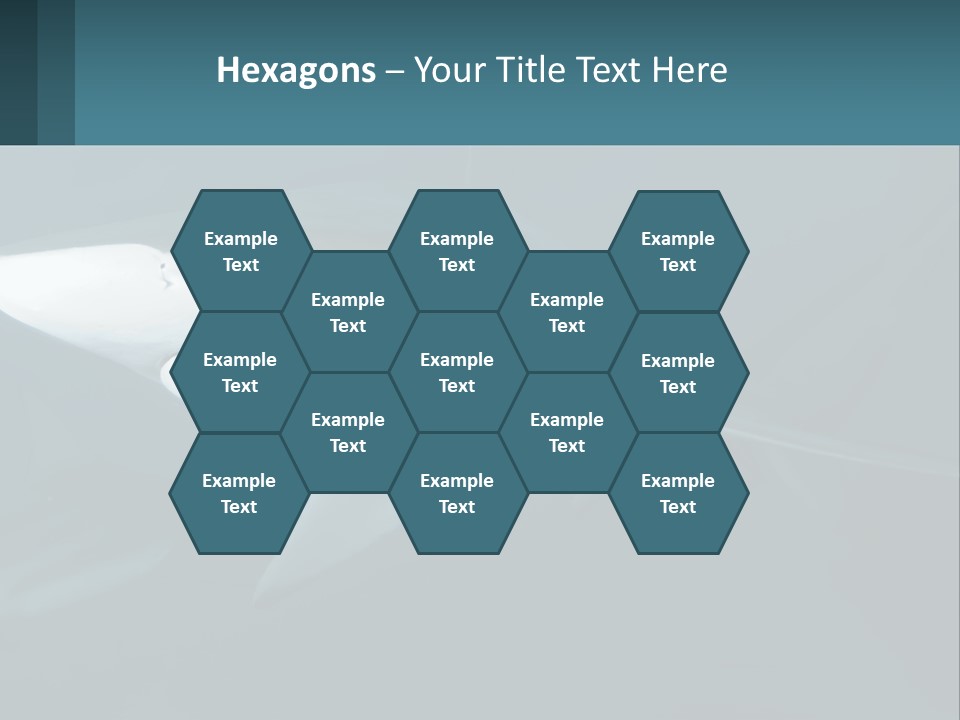 A Shark Is Swimming In The Blue Water PowerPoint Template