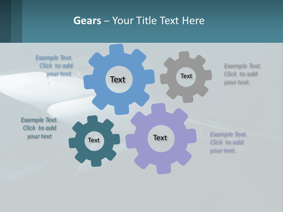 A Shark Is Swimming In The Blue Water PowerPoint Template