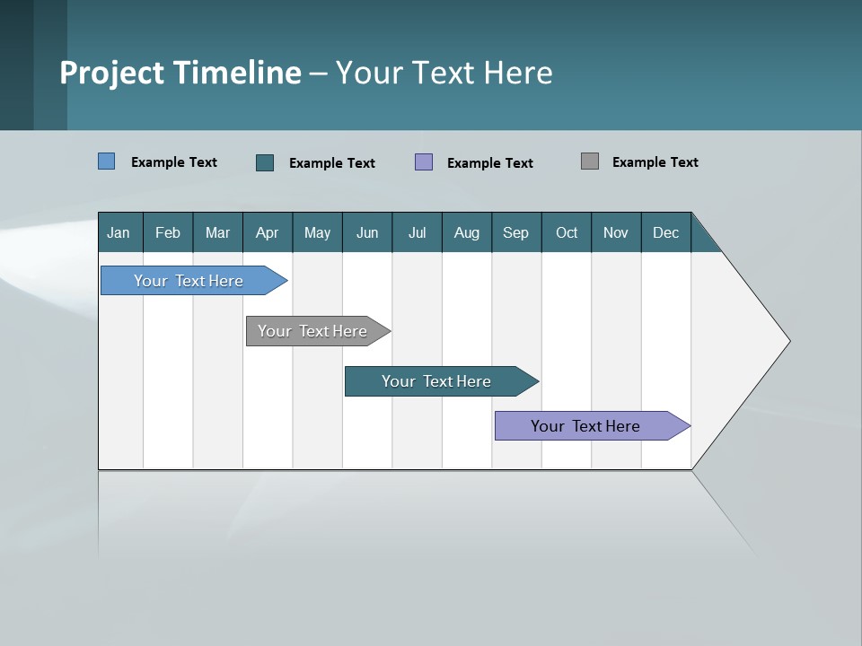 A Shark Is Swimming In The Blue Water PowerPoint Template