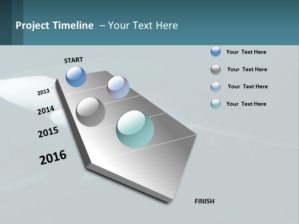 A Shark Is Swimming In The Blue Water PowerPoint Template