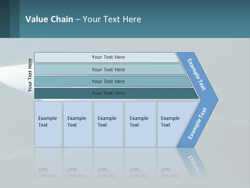 A Shark Is Swimming In The Blue Water PowerPoint Template