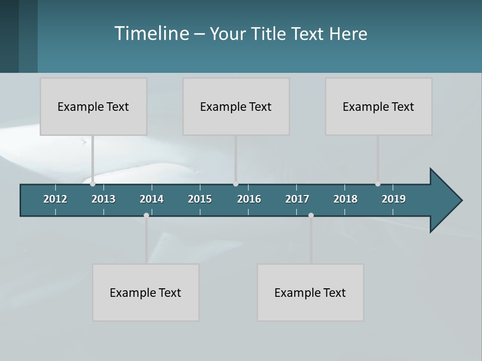 A Shark Is Swimming In The Blue Water PowerPoint Template