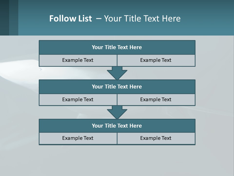 A Shark Is Swimming In The Blue Water PowerPoint Template